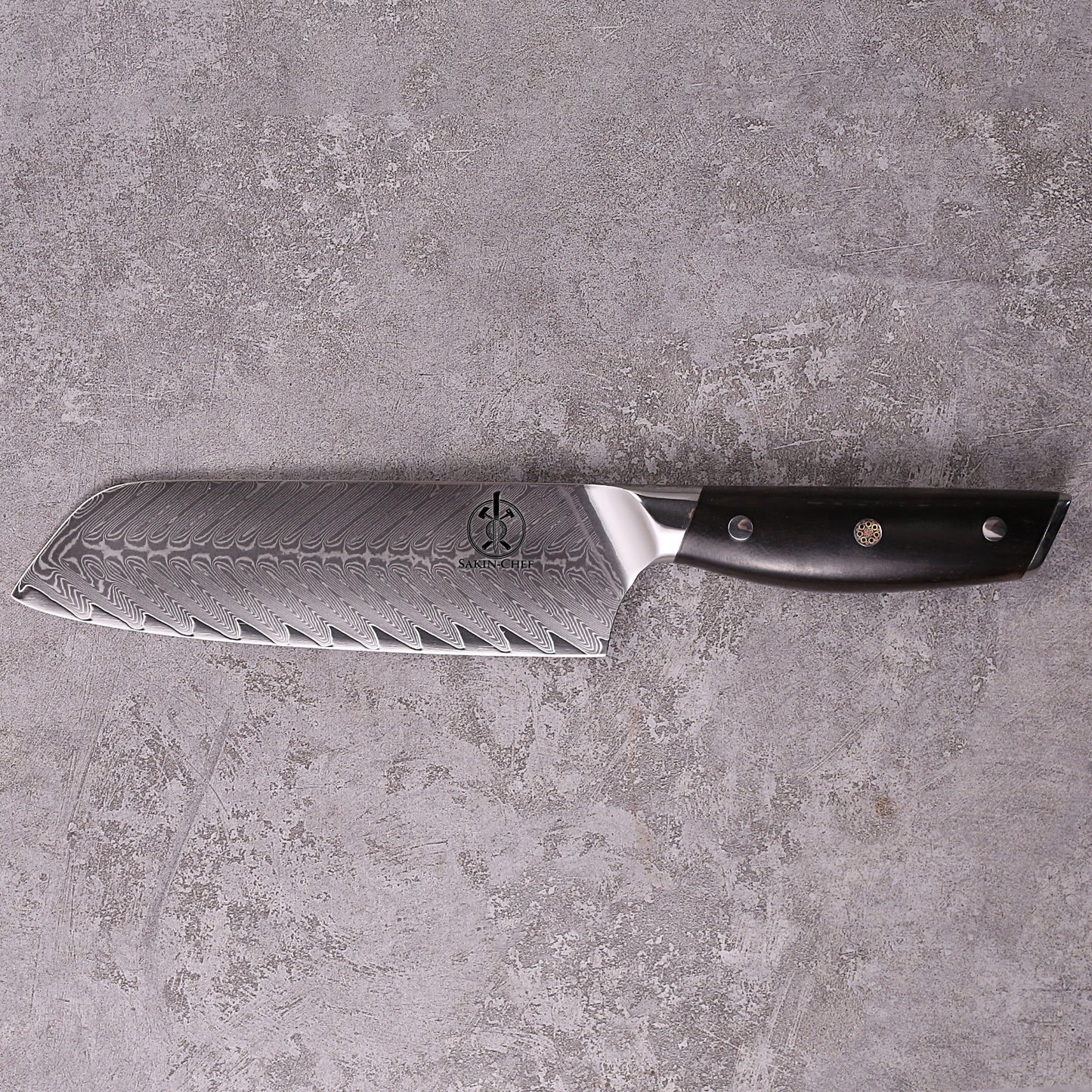 SANTOKU EBONY סכין שף סנטוקו יפני